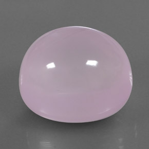 47.99 ct Pink Rose Quartz Stone, Natural Rose Quartz in Oval Cabochon Shape for Sale