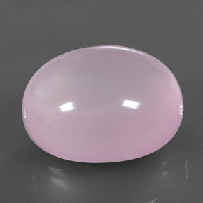 43.64 ct Pink Rose Quartz Stone, Natural Rose Quartz in Oval Cabochon Shape for Sale