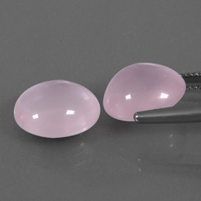 Rose Quartz Gemstone in 12.7 x 11 mm Size for Sale, Rose Quartz Stone in Pink Color