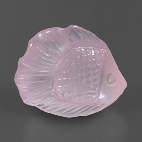 Rose Quartz Gemstone in 25.5 x 21.8 mm Size for Sale, Rose Quartz Stone in Bubblegum Pink Color