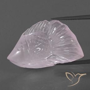 20.42ct Natural Very Light Rose Pink Rose Quartz, Fancy, Transparent/Translucent