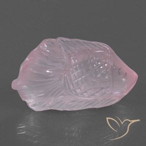 Rose Quartz Gemstone in 28.3 x 16.4 mm Size for Sale, Rose Quartz Stone in Very Light Pink Color
