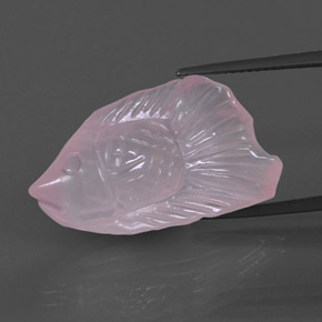 15.9ct Carved Fish Pink Rose Quartz Gem for sale 15.9ct Carved Fish Pink Rose Quartz Gem (ID: 345373)