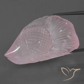 65.48ct Natural Light Rose Pink Rose Quartz, Fancy, Transparent/Translucent