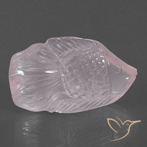 Rose Quartz Gemstone in 31.2 x 18 mm Size for Sale, Rose Quartz Stone in Very Light Pink Color