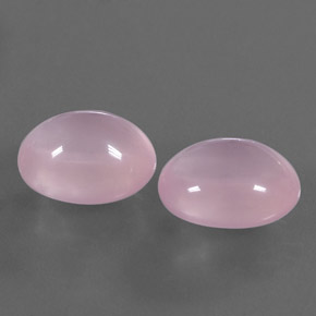 15.57 ct Pink Rose Quartz Stone, Natural Rose Quartz in Oval Cabochon Shape for Sale
