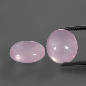 15.50 ct Pink Rose Quartz Gemstone, Rose Quartz Gem in Oval Cabochon Shape for Sale.