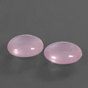 15.50 ct Pink Rose Quartz Stone, Natural Rose Quartz in Oval Cabochon Shape for Sale