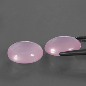 Rose Quartz Gemstone in 14 x 12 mm (calibrated) Size for Sale, Rose Quartz Stone in Pink Color