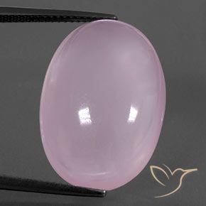 21.56 ct Pink Rose Quartz Gemstone, Rose Quartz Gem in Oval Cabochon Shape for Sale.