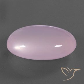 21.56 ct Pink Rose Quartz Stone, Natural Rose Quartz in Oval Cabochon Shape for Sale