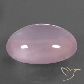 28.75 ct Pink Rose Quartz Stone, Natural Rose Quartz in Oval Cabochon Shape for Sale