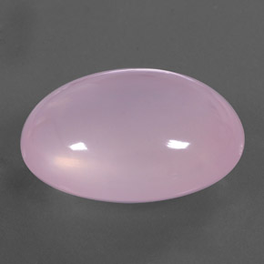 39.07 ct Pink Rose Quartz Stone, Natural Rose Quartz in Oval Cabochon Shape for Sale