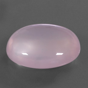 33.28 ct Pink Rose Quartz Stone, Natural Rose Quartz in Oval Cabochon Shape for Sale
