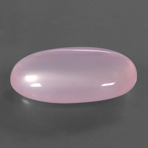 31.88 ct Pink Rose Quartz Stone, Natural Rose Quartz in Oval Cabochon Shape for Sale