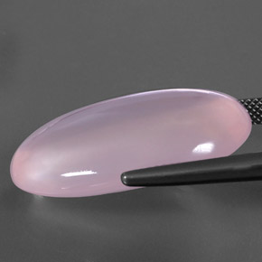 Rose Quartz Gemstone in 28.5 x 18.6 mm Size for Sale, Rose Quartz Stone in Light Cherry Pink Color