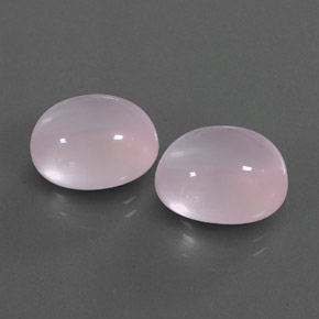 17.40 ct Pink Rose Quartz Stone, Natural Rose Quartz in Oval Cabochon Shape for Sale