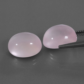 Rose Quartz Gemstone in 13.8 x 11.2 mm Size for Sale, Rose Quartz Stone in Pink Color