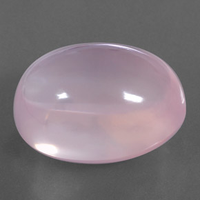 37.75 ct Pink Rose Quartz Stone, Natural Rose Quartz in Oval Cabochon Shape for Sale