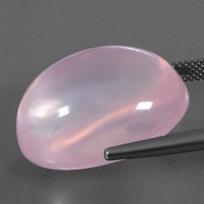 Rose Quartz Gemstone in 22.7 x 17.5 mm Size for Sale, Rose Quartz Stone in Pink Color