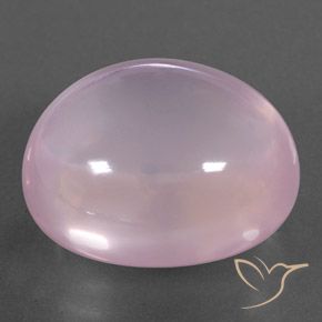 29.85 ct Pink Rose Quartz Stone, Natural Rose Quartz in Oval Cabochon Shape for Sale
