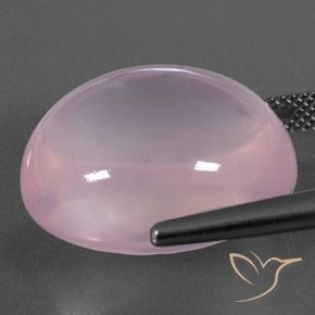 Rose Quartz Gemstone in 20.3 x 17.6 mm Size for Sale, Rose Quartz Stone in Light Pink Color