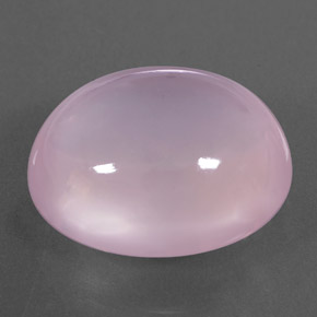 24.67 ct Pink Rose Quartz Stone, Natural Rose Quartz in Oval Cabochon Shape for Sale