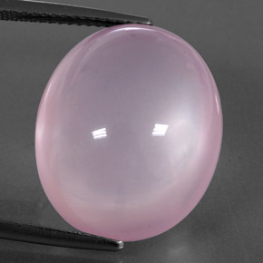 26.20 ct Pink Rose Quartz Gemstone, Rose Quartz Gem in Oval Cabochon Shape for Sale.