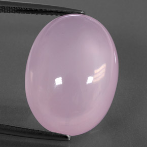 26.23 ct Pink Rose Quartz Gemstone, Rose Quartz Gem in Oval Cabochon Shape for Sale.