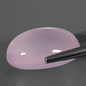 Rose Quartz Gemstone in 21.3 x 15.7 mm Size for Sale, Rose Quartz Stone in Bubblegum Pink Color