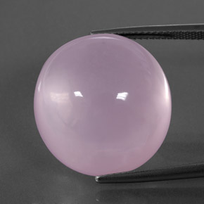 36.03 ct Pink Rose Quartz Gemstone, Rose Quartz Gem in Oval Cabochon Shape for Sale.