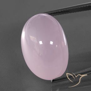 29.37ct Natural Light Cherry Pink Rose Quartz, Oval, Transparent/Translucent