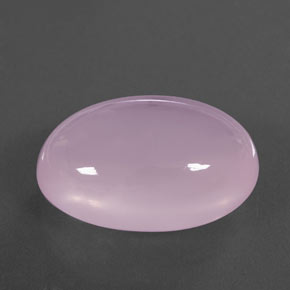 24.96 ct Pink Rose Quartz Stone, Natural Rose Quartz in Oval Cabochon Shape for Sale