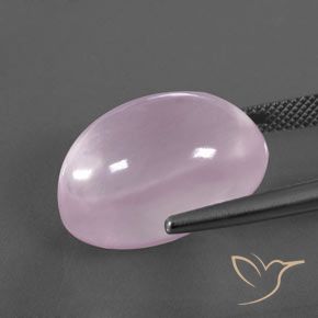 Rose Quartz Gemstone in 19.6 x 14.1 mm Size for Sale, Rose Quartz Stone in Light Pink Color