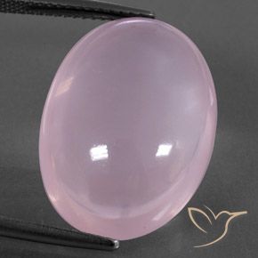 22.82 ct Oval Rose Quartz, 21.4 x 15.5 mm From South Africa, Photo A