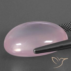 Rose Quartz Gemstone in 21.4 x 15.5 mm Size for Sale, Rose Quartz Stone in Light Pink Color