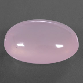 20.46 ct Pink Rose Quartz Stone, Natural Rose Quartz in Oval Cabochon Shape for Sale
