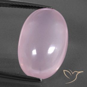 16.09ct Natural Light Pink Rose Quartz, Oval, Transparent/Translucent