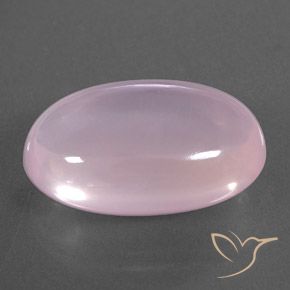 16.09 ct Pink Rose Quartz Stone, Natural Rose Quartz in Oval Cabochon Shape for Sale