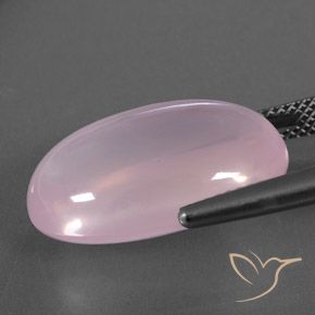 Rose Quartz Gemstone in 20.3 x 13.1 mm Size for Sale, Rose Quartz Stone in Light Pink Color