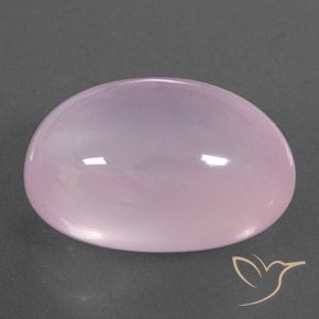 26.89 ct Pink Rose Quartz Stone, Natural Rose Quartz in Oval Cabochon Shape for Sale