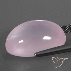 Rose Quartz Gemstone in 21.7 x 15.2 mm Size for Sale, Rose Quartz Stone in Bubblegum Pink Color