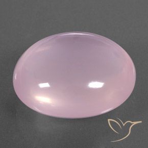 22.94 ct Pink Rose Quartz Stone, Natural Rose Quartz in Oval Cabochon Shape for Sale