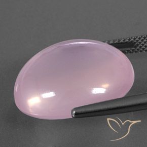 Rose Quartz Gemstone in 19.7 x 17.2 mm Size for Sale, Rose Quartz Stone in Light Pink Color