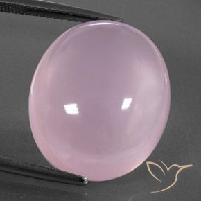 21.48ct Natural Light Pink Rose Quartz, Oval, Transparent/Translucent