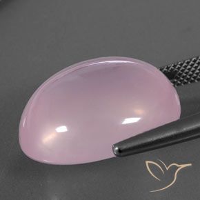 Rose Quartz Gemstone in 19.3 x 16.3 mm Size for Sale, Rose Quartz Stone in Light Pink Color