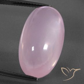 21.29 ct Oval Rose Quartz, 22.8 x 13.2 mm From South Africa, Photo A