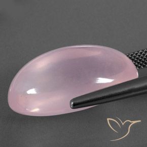 Rose Quartz Gemstone in 22.8 x 13.2 mm Size for Sale, Rose Quartz Stone in Light Pink Color