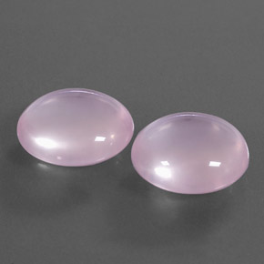 22.63 ctw Pink Rose Quartz Stones, Natural Rose Quartz in Oval Cabochon Shape for Sale