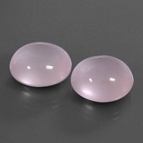 26.24 ct Pink Rose Quartz Stone, Natural Rose Quartz in Oval Cabochon Shape for Sale